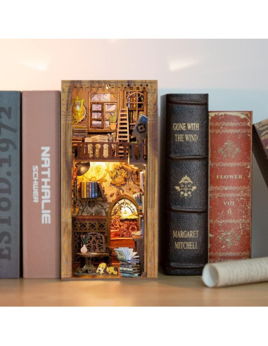 Kit de Rincón de Libros Fsolis Librería Eterna DIY 172 Piezas