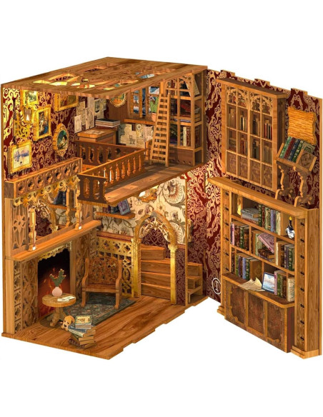 Kit de Rincón de Libros Fsolis Librería Eterna DIY 172 Piezas