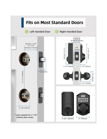 Cerradura Electrónica TEEHO TE001K Sin Llave con Teclado Cerradura Electrónica TEEHO TE001K Sin Llave con Teclado