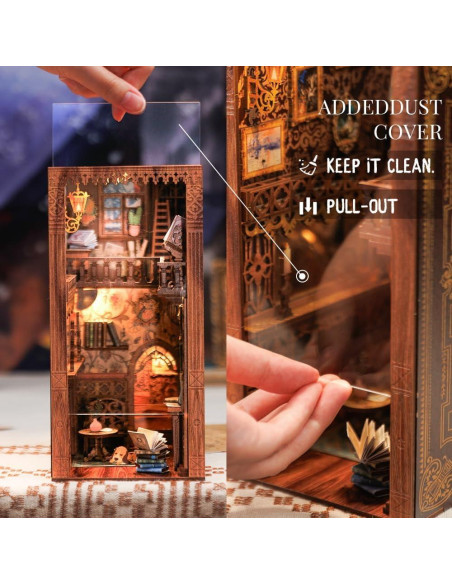 Kit de Rincón de Libros Fsolis Librería Eterna DIY 172 Piezas