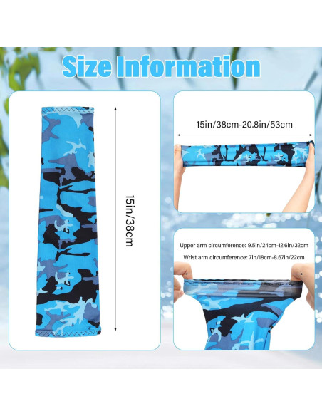 10 Pares Mangas de Protección Solar UV Unisex - Hielo de Seda