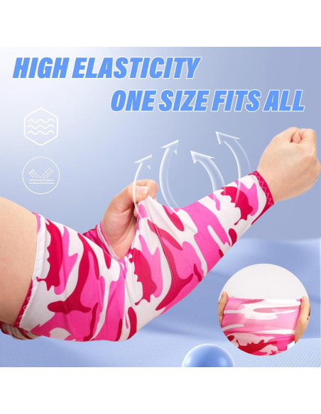 10 Pares Mangas de Protección Solar UV Unisex - Hielo de Seda