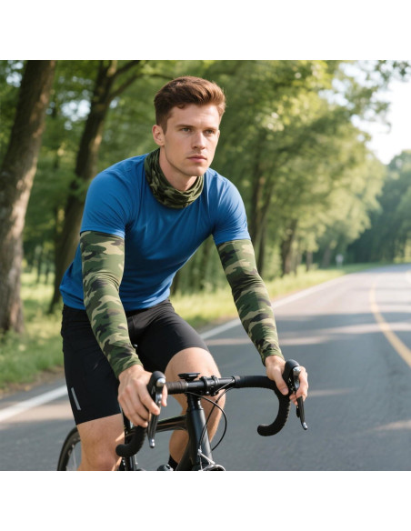 10 Pares Mangas de Protección Solar UV Unisex - Hielo de Seda