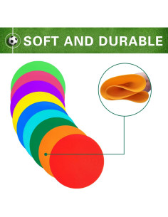 Marcadores de Agilidad PIKZH 18 Piezas 22.86 cm Antideslizantes 2