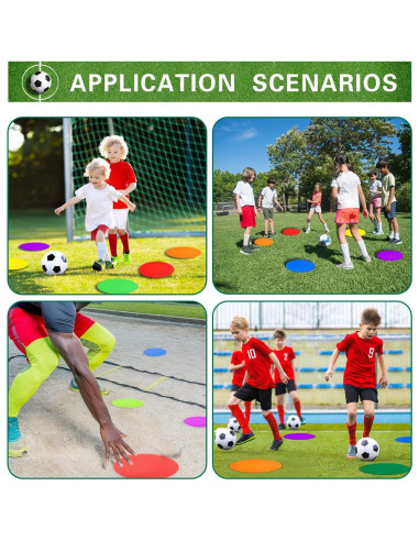 Marcadores de Agilidad PIKZH 18 Piezas 22.86 cm Antideslizantes