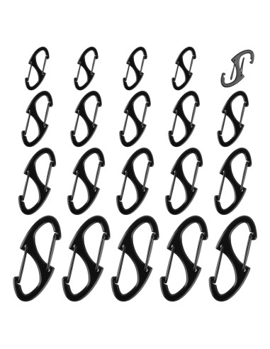 Cierres de Cremallera Antirrobo FENGWANGLI 20 Piezas Negro