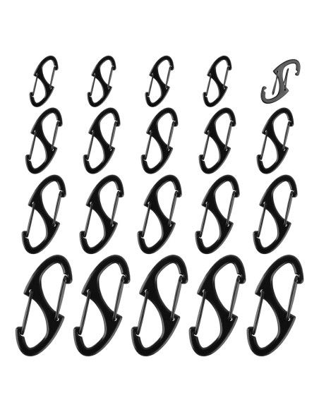 Cierres de Cremallera Antirrobo FENGWANGLI 20 Piezas Negro