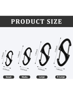 Cierres de Cremallera Antirrobo FENGWANGLI 20 Piezas Negro 2