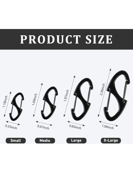 Cierres de Cremallera Antirrobo FENGWANGLI 20 Piezas Negro