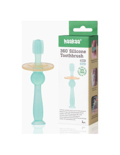 Cepillo de Dientes de Silicona Haakaa 360 - Bebés 6 Meses+