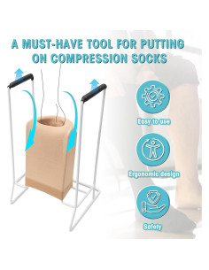 Donante de Medias de Compresión Zipcase Mediano Blanco 2