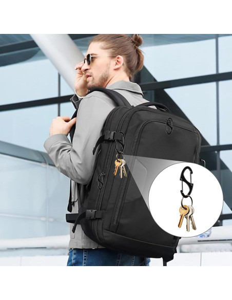 Cierres de Cremallera Antirrobo FENGWANGLI 20 Piezas Negro