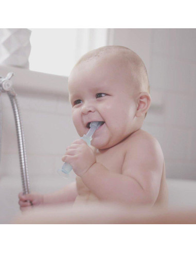 Cepillo de Dientes de Silicona Haakaa 360 - Bebés 6 Meses+