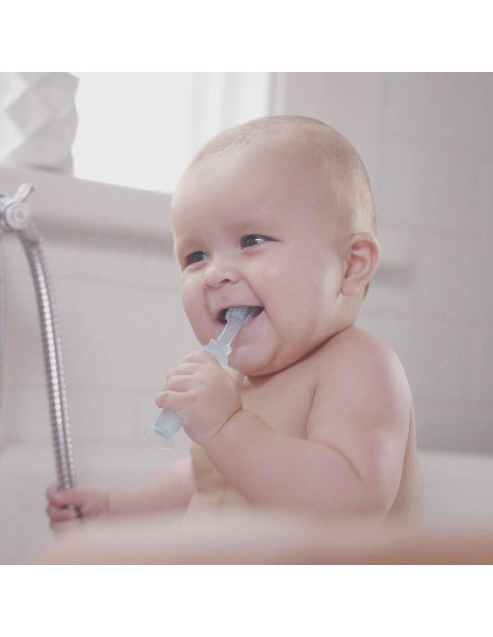 Cepillo de Dientes de Silicona Haakaa 360 - Bebés 6 Meses+