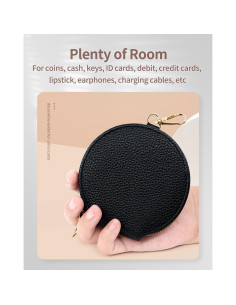 Monedero Pequeño SENCCO Vintage Negro con Llavero 2