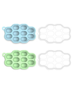 Bandejas de Congelación KingKam para Bebés - Silicona 2 Piezas