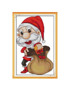 Kit de Bordado a Mano Happy Forever C263 Santa Claus 28x38cm