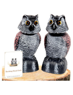 Escultura de Búho Espantapájaros WonderField 21 cm Paquete de 2