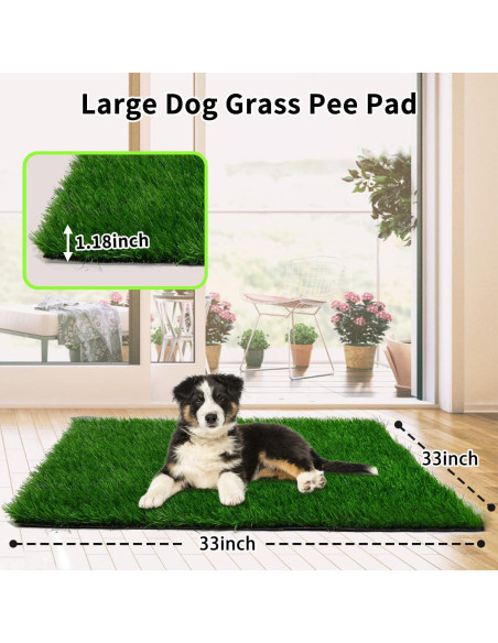 Alfombra de Césped Artificial para Perros 83.82 cm - PICK FOR LIFE