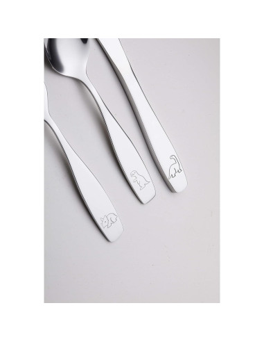 Exzact Juego de Cubiertos para Niños 6 Piezas Acero Inoxidable