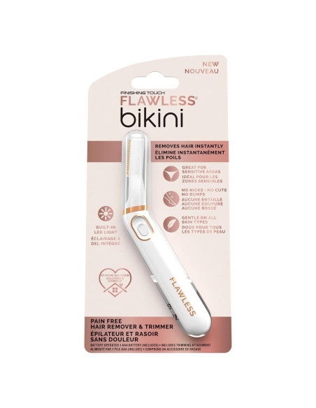 Afeitadora Eléctrica Flawless Bikini para Mujeres - Hipoalergénica