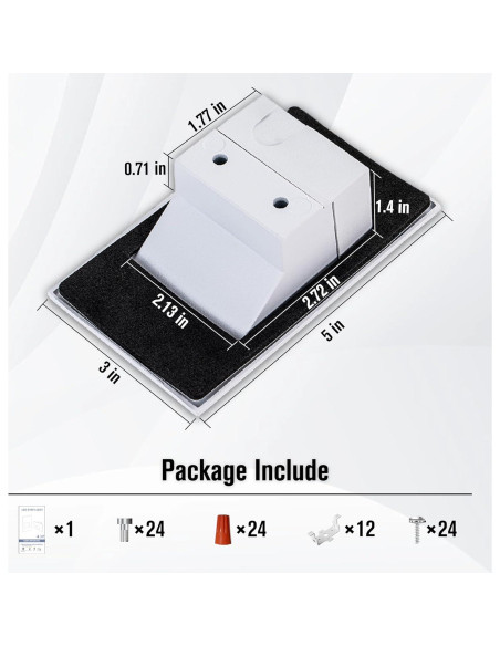 Paquete de 12 luces de escalera RGB TUMUPSM 12V 4W control remoto