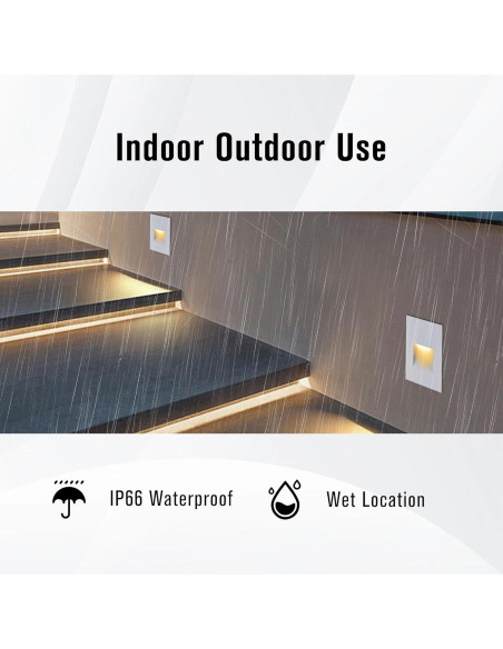 Paquete de 12 luces de escalera RGB TUMUPSM 12V 4W control remoto