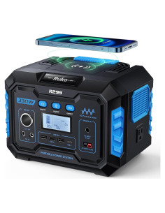 Estación de Energía Portátil Ruko R299 330W 288.6Wh 9 Puertos
