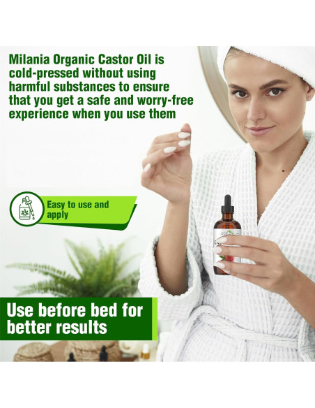 Aceite de Ricino Orgánico Milania 59 ml - Suero Hidratante Aceite de Ricino Orgánico Milania 59 ml - Suero Hidratante