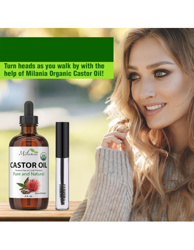 Aceite de Ricino Orgánico Milania 59 ml - Suero Hidratante