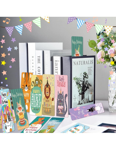 100 Marcadores de Cumpleaños emzrivo Multicolor 5x15 cm