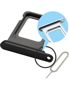 Bandeja SIM MMOBIEL para iPhone 15 Pro/Pro Max - Negro 2