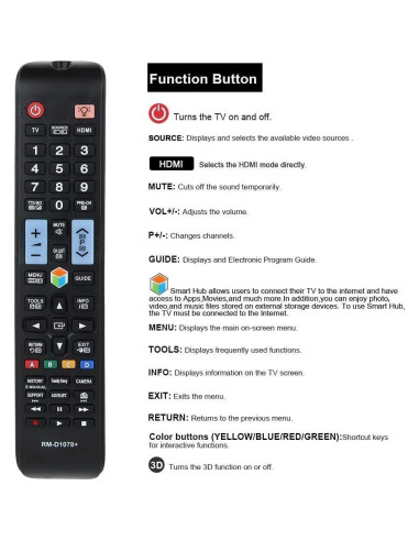 Control Remoto Universal Vtinva para TV Samsung LCD LED