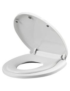 Asiento de Inodoro PandaEar Alargado con Entrenador Infantil