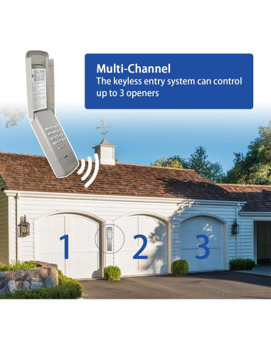 Teclado Inalámbrico Universal para Puerta de Garaje XDTKML 877MAX