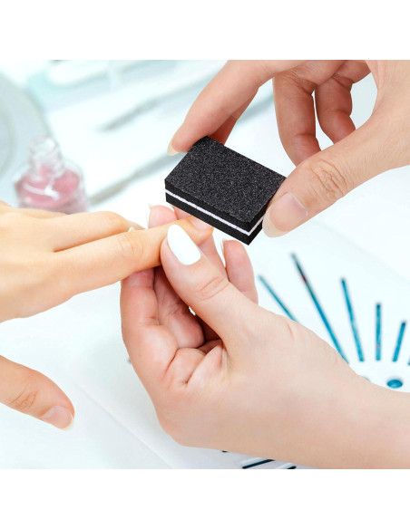 100 Pcs Mini Pulidores para Uñas 180/100 Grano acDesign
