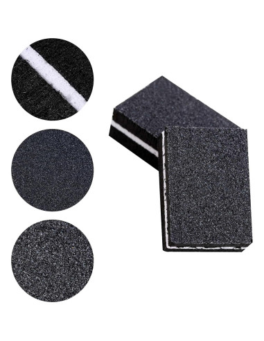 100 Pcs Mini Pulidores para Uñas 180/100 Grano acDesign