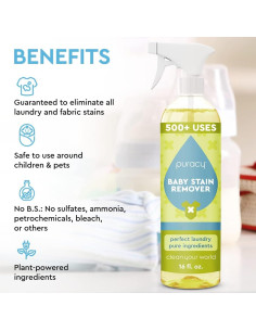 Removedor de Manchas Puracy para Ropa de Bebé 16 oz (0.45 kg) 2