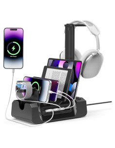 Estación de Carga KDD 6 en 1 para Múltiples Dispositivos