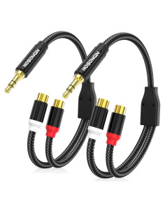 Cable de Audio RCA Femenino a 3.5mm Masculino HOSONGIN 30cm
