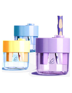 Paquete de 3 Sacapuntas Manuales Aitxpaotn Doble Agujero