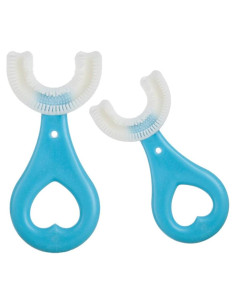 Cepillo de Dientes en Forma de U CLAIOL 2 Pcs Niños Azul