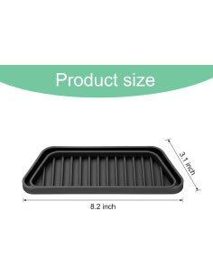 Bandeja de Goteo de Silicona uxcell para Refrigerador 20.83x9.91cm 2