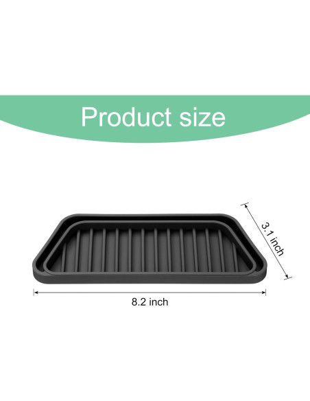 Bandeja de Goteo de Silicona uxcell para Refrigerador 20.83x9.91cm