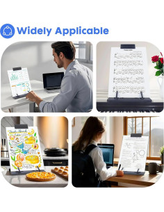 Soporte de Documentos Barelove Ajustable Metal Negro A4 2