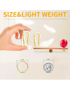 Paquete de 4 llaveros de metal WIVBRNK, organizadores de llaves 2