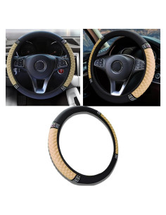 Cubierta de Volante Brillante Piburth 38 cm Beige Antideslizante