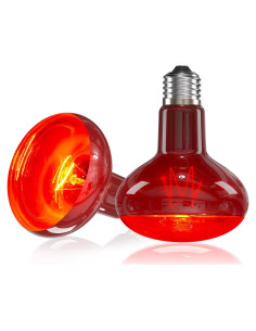 Bombilla de Calor Roja Infrarroja TobeBright 75W para Reptiles 2Pack