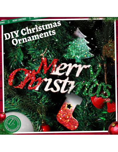 Purpurina Blanca Holográfica Gruesa LEOBRO 160g para Manualidades