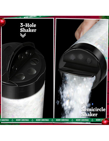 Purpurina Blanca Holográfica Gruesa LEOBRO 160g para Manualidades